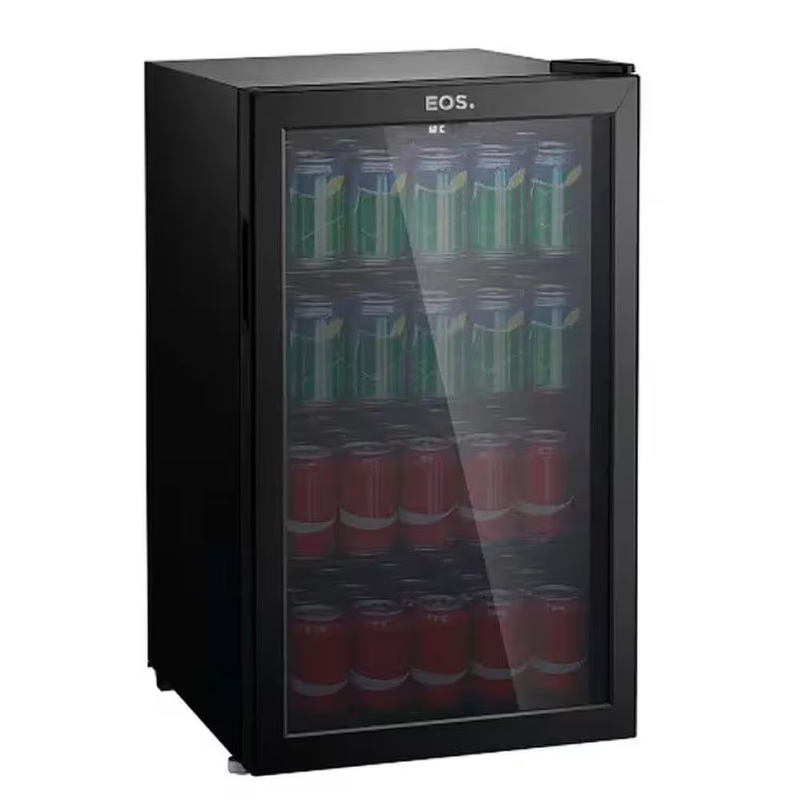 Frigobar Expositor EOS 124L Preto Eco Gelo Porta de Vidro EEV120